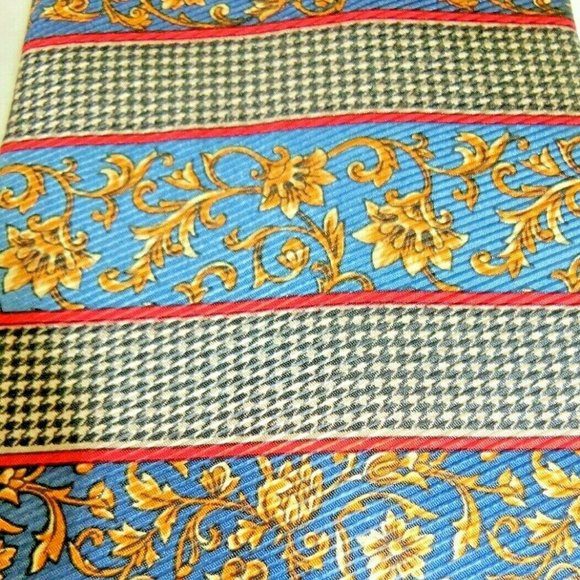 Burberrys of London Necktie 100% Silk Filigree 58" - Picture 4 of 8